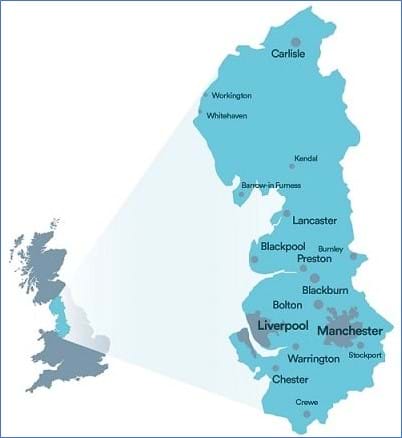 united utilities serviced area