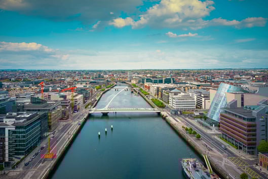 Ireland - Dublin city skyline
