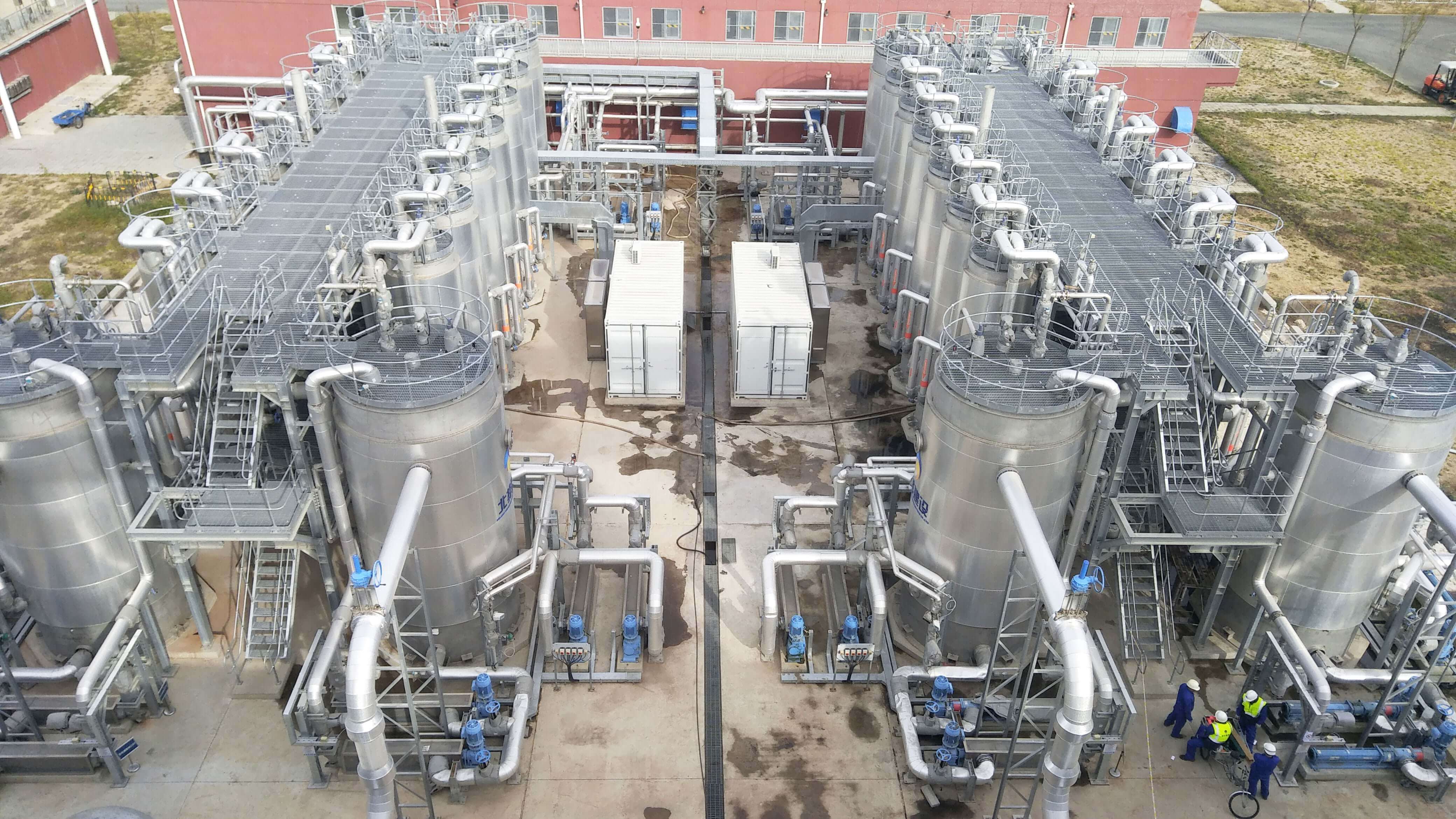 aerial view of cambi thp at beijing gaoantun