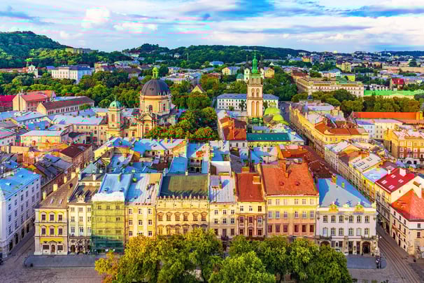 lviv ukraine cityscape