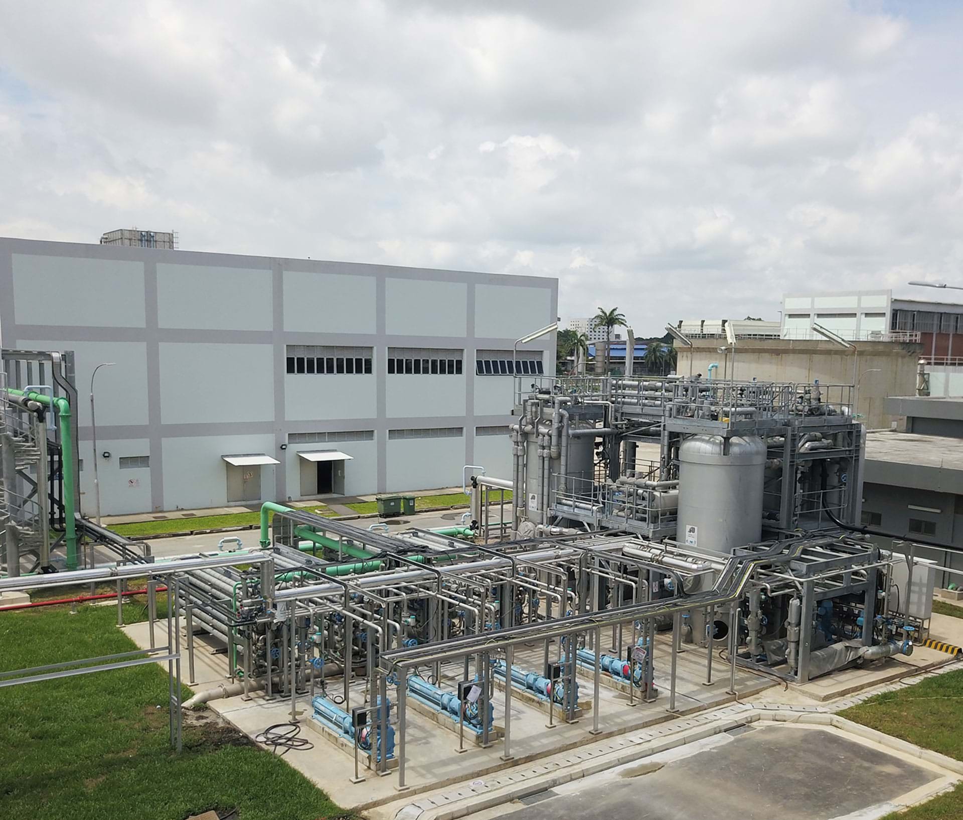 view of cambi thp at singapore jurong plant
